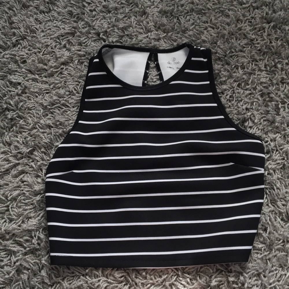 Striped crop top